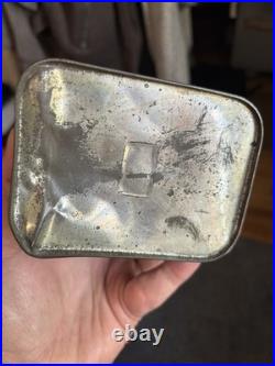 Vintage Original Early Auto Pontoklene Graphic Car Grease Cleaner Oil Can Tin