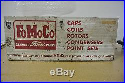 Vintage Original Ford FoMoCo Genuine Parts Display Cabinet No Reserve