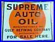 Vintage-Original-Gulf-Oil-Supreme-Auto-Oil-Double-Sided-Porcelain-Flange-Sign-01-fp