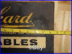 Vintage Original PACKARD Advertising Gas Oil Car BATTERY CABLE Display Rack SIGN