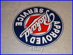 Vintage Original Packard Approved Service Porcelain Metal Car, Gasoline Oil Sign