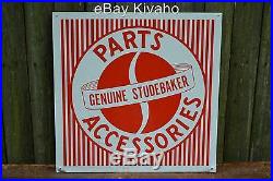 Vintage Original Studebaker Parts Accessories Sign Tin Sign 15 x 15