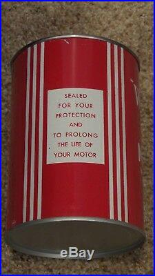 Vintage Original Whiting Motor Oil Can Metal Car Graphic One Quart NICE ONE
