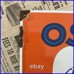 Vintage Osram Auto Lampen 8x12 Inches Porcelain Enamel Sign