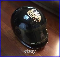 Vintage PORSCHE ceramic racing Helmet Paper Weight Ashtray RARE Collectible