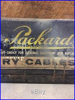 Vintage Packard Car Auto Battery Cable Advertising Display Gas Service Station