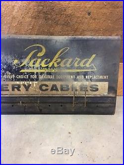 Vintage Packard Car Auto Battery Cable Advertising Display Gas Service Station
