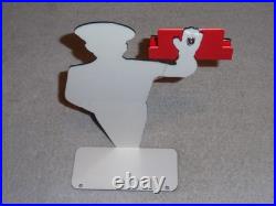 Vintage Packard Car Dealer Salesman Metal Gasoline Oil Business Card Holder Sign