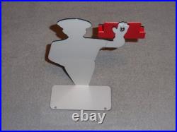 Vintage Packard Car Dealer Salesman Metal Gasoline Oil Business Card Holder Sign