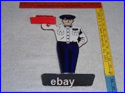 Vintage Packard Car Dealer Salesman Metal Gasoline Oil Business Card Holder Sign