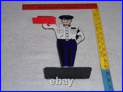 Vintage Packard Car Dealer Salesman Metal Gasoline Oil Business Card Holder Sign