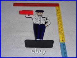 Vintage Packard Car Dealer Salesman Metal Gasoline Oil Business Card Holder Sign