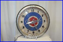 Vintage Packard Dealership Neon Advertising Clock 20 Diameter