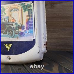 Vintage Packard Motor Cars Metal Thermometer Sign Advertising Garage Decor