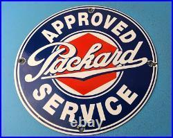 Vintage Packard Porcelain Gas Service Station Automobile Dealership Sales Sign