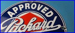 Vintage Packard Porcelain Gas Service Station Automobile Dealership Sales Sign