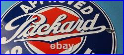 Vintage Packard Porcelain Gas Service Station Automobile Dealership Sales Sign