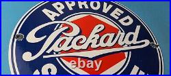 Vintage Packard Porcelain Gas Service Station Automobile Dealership Sales Sign