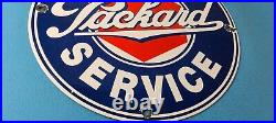 Vintage Packard Porcelain Gas Service Station Automobile Dealership Sales Sign