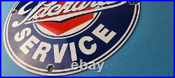 Vintage Packard Porcelain Gas Service Station Automobile Dealership Sales Sign