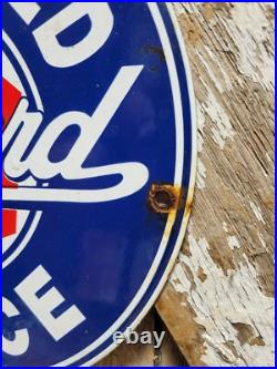 Vintage Packard Porcelain Sign Automobile Truck Car Dealer Service Garage 12