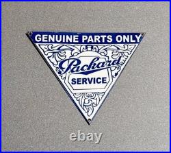 Vintage Packard Sales Service Porcelain Sign Car Gas Truck Oil Motorcycle