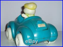 Vintage Pillsbury Doughboy Uncle Rollie & Blue Car 1974 Very Nice