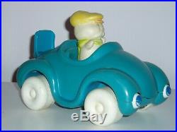 Vintage Pillsbury Doughboy Uncle Rollie & Blue Car 1974 Very Nice