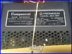 Vintage Pioneer Component Car Stereo Stereo Main Amplifier GM-120 60W+60W