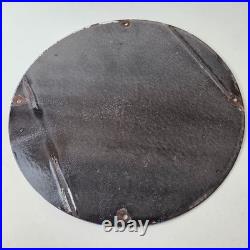 Vintage Pontiac Automobiles Sign Automobilia Man Cave Porcelain Gas Pump Sign