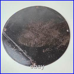 Vintage Pontiac Automobiles Sign Automobilia Man Cave Porcelain Gas Pump Sign