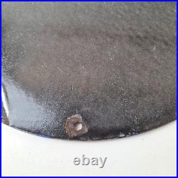 Vintage Pontiac Automobiles Sign Automobilia Man Cave Porcelain Gas Pump Sign