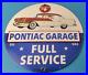 Vintage-Pontiac-Sign-Automobilia-Garage-Full-Service-Porcelain-Gas-Pump-Sign-01-pbg