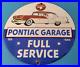 Vintage-Pontiac-Sign-Automobilia-Garage-Full-Service-Porcelain-Gas-Pump-Sign-01-rn