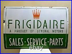 Vintage Porcelain Enamel Sign Frigidaire A Product Of General Motor American F