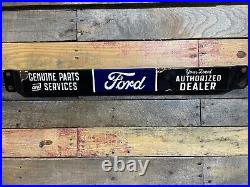 Vintage Porcelain Ford Sign Car Dealer Door Push Bar 32 Soda Beverage Gas Oil