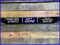 Vintage Porcelain Ford Sign Car Dealer Door Push Bar 32 Soda Beverage Gas Oil