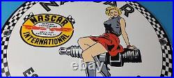 Vintage Porcelain Nascar Stock Racing Sign Gas Service Station Garage Sign