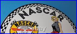 Vintage Porcelain Nascar Stock Racing Sign Gas Service Station Garage Sign