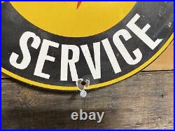 Vintage Porcelain Oldsmobile Sign 12 Car Dealership Old Plaque Automobile Sales