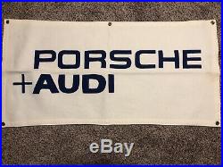 Vintage Porsche Audi Dealer Flag Banner Sign 46 X 22