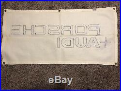 Vintage Porsche Audi Dealer Flag Banner Sign 46 X 22