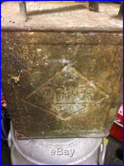 Vintage Power Petrol Can With Brass Pratts Top Free Shipping
