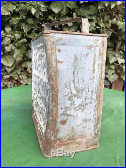 Vintage Pratts Perfection Motor Spirit 2 Two Gallon Petrol Can with Brass Cap