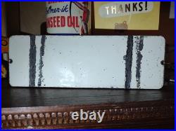 Vintage RARE Volkswagen Sign VW Sales Automobile Gas Pump Porcelain Sign Arrow