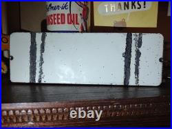 Vintage RARE Volkswagen Sign VW Sales Automobile Gas Pump Porcelain Sign Arrow