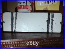 Vintage RARE Volkswagen Sign VW Sales Automobile Gas Pump Porcelain Sign Arrow