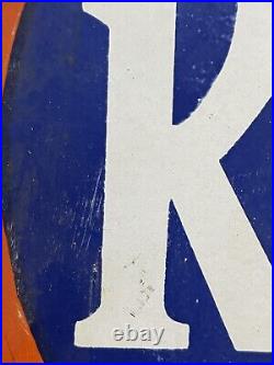 Vintage Rac Porcelain Sign British Royal Automobile Club Private Social Athletic