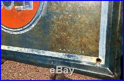 Vintage Rare 1948 Gulf Gulflex Lubrication Automobile Service Metal Sign Gas Oil