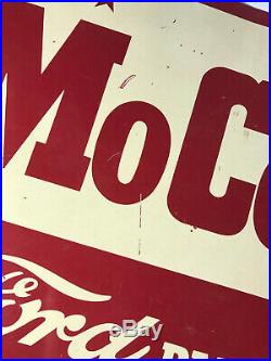 Vintage Rare 1950's FoMoCo Ford Motor Company Red Logo Metal Sign
